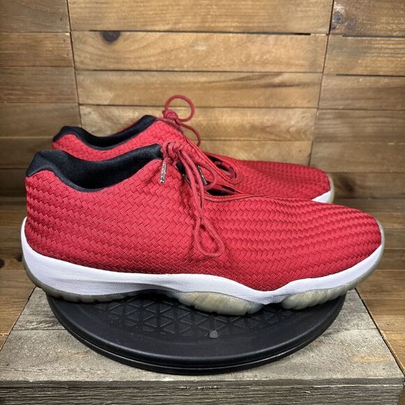 Nike Men’s Sz 13 Air Jordan Future Low Red Basketball Lace Up Shoes 718948-601 - Picture 1 of 10